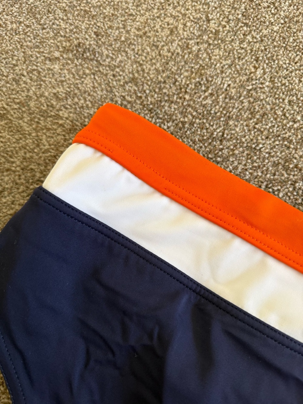 H&M Men's Speedo Swim Brief - Navy, Orange, White - Picture 3 of 4